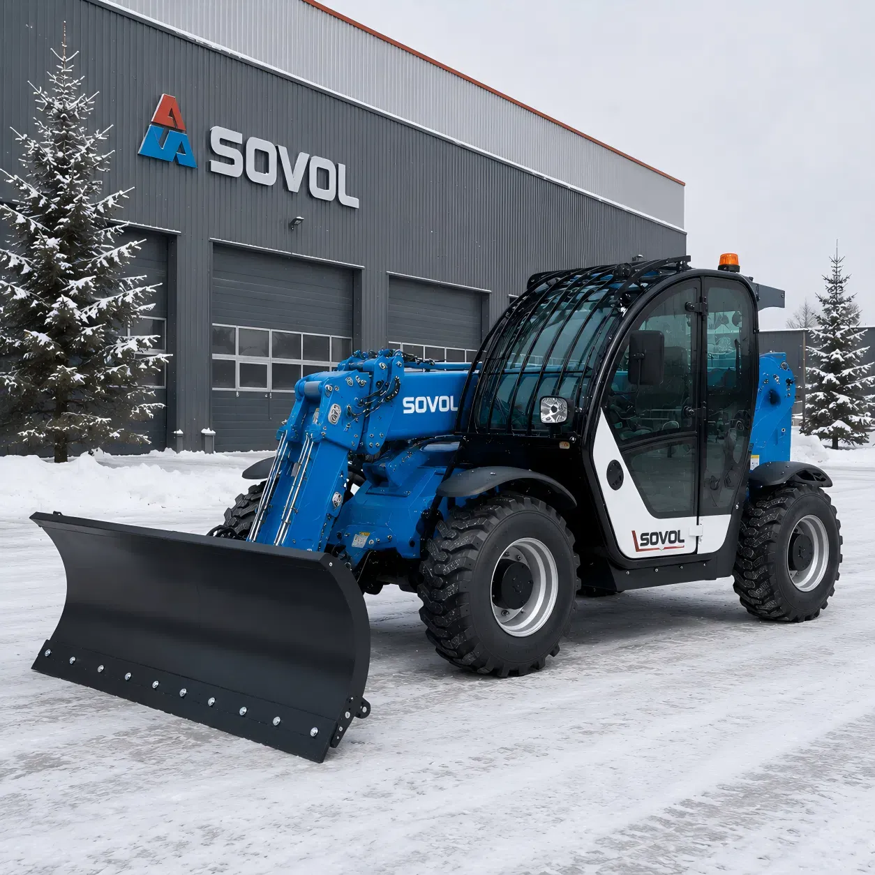 Lampiran Pisau Salju untuk Telehandler