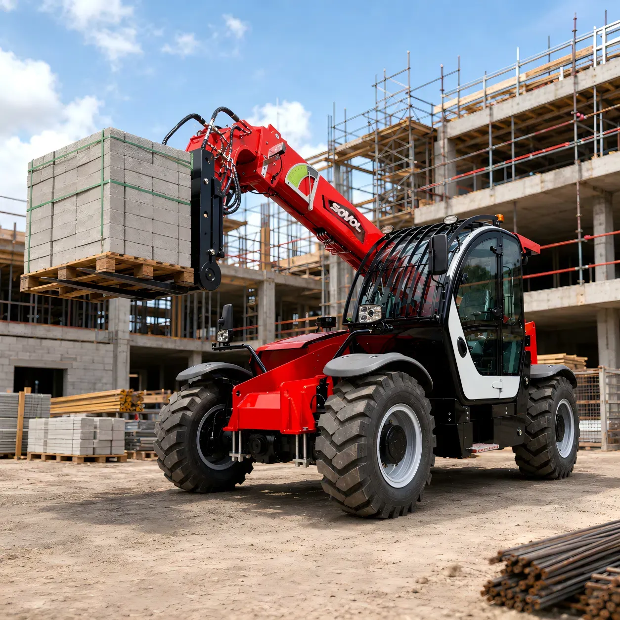 SW735 3.5 Ton 7m Teleskopik Yükleyici