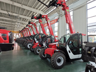 Telehandlers display